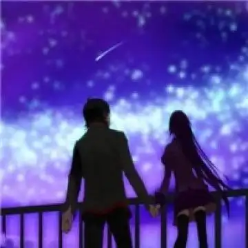 星空下的浪漫,情侣头像图片-回车桌面