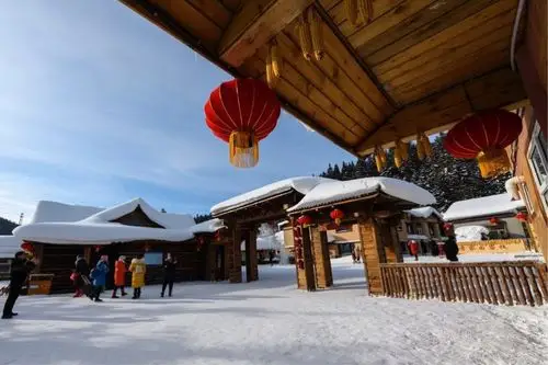 《东北雪景》 看得兴起,春节说不定就跑去看看.