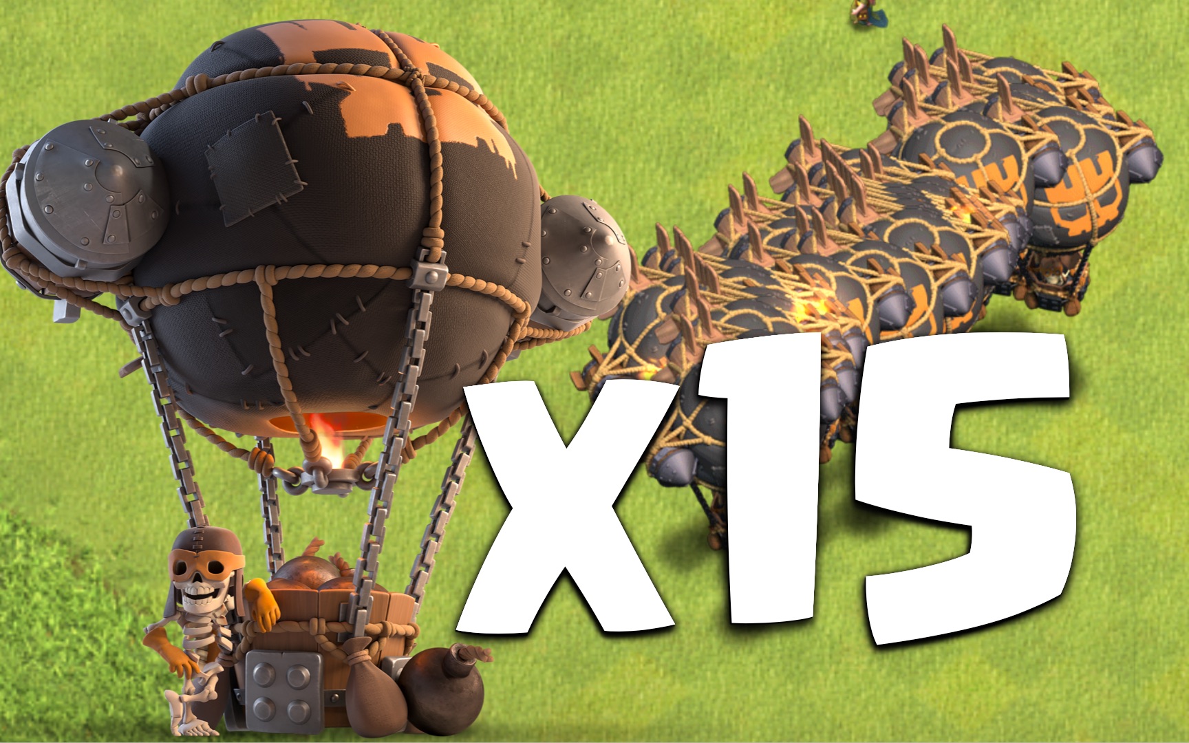 15个火箭气球兵,你搁这致敬马斯克呢?【部落冲突】