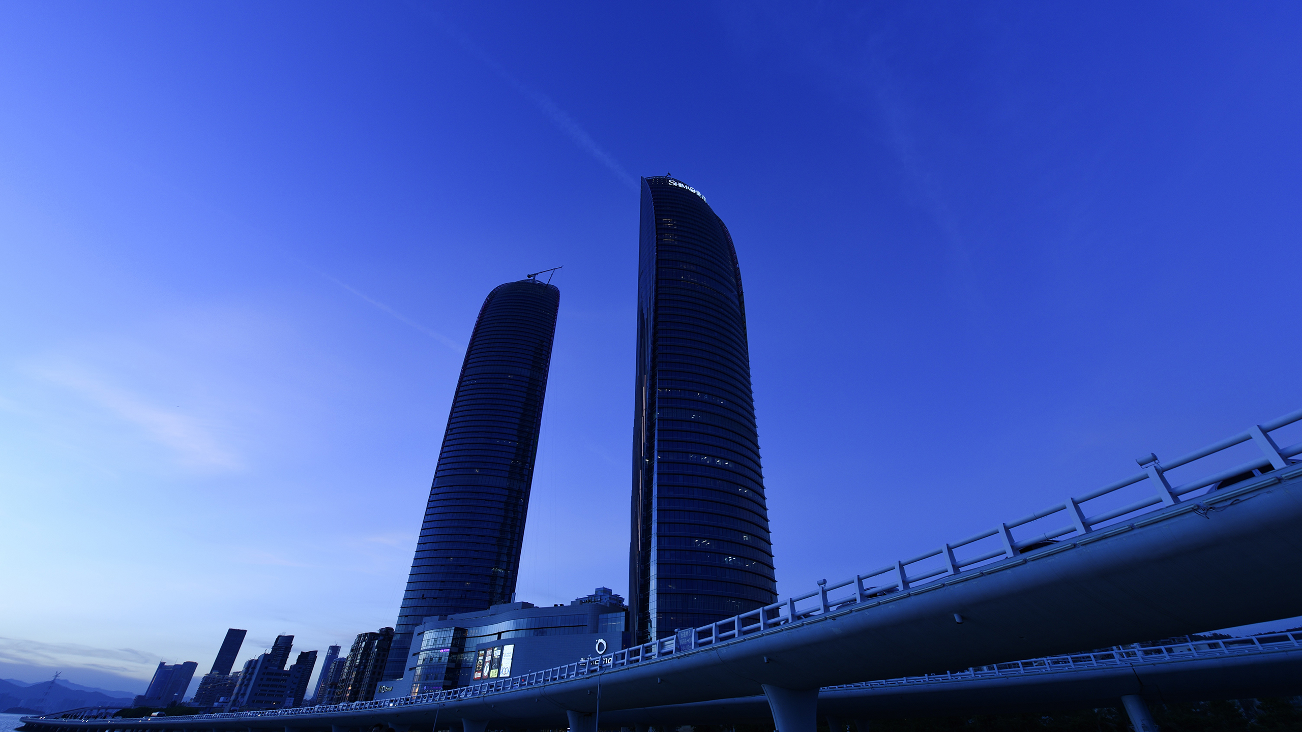 福建厦门双子塔摄影高清宽屏桌面壁纸-风景壁纸-手机壁纸下载-美桌网