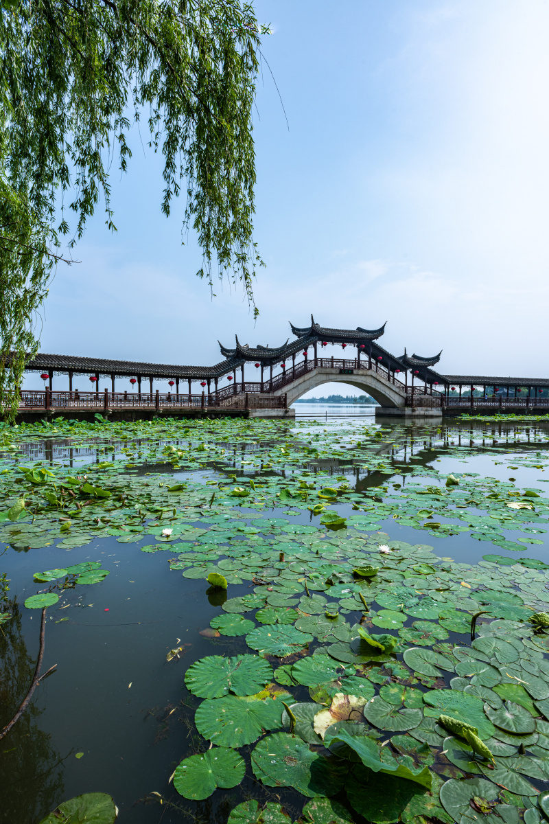 江苏苏州昆山锦溪古镇古莲桥