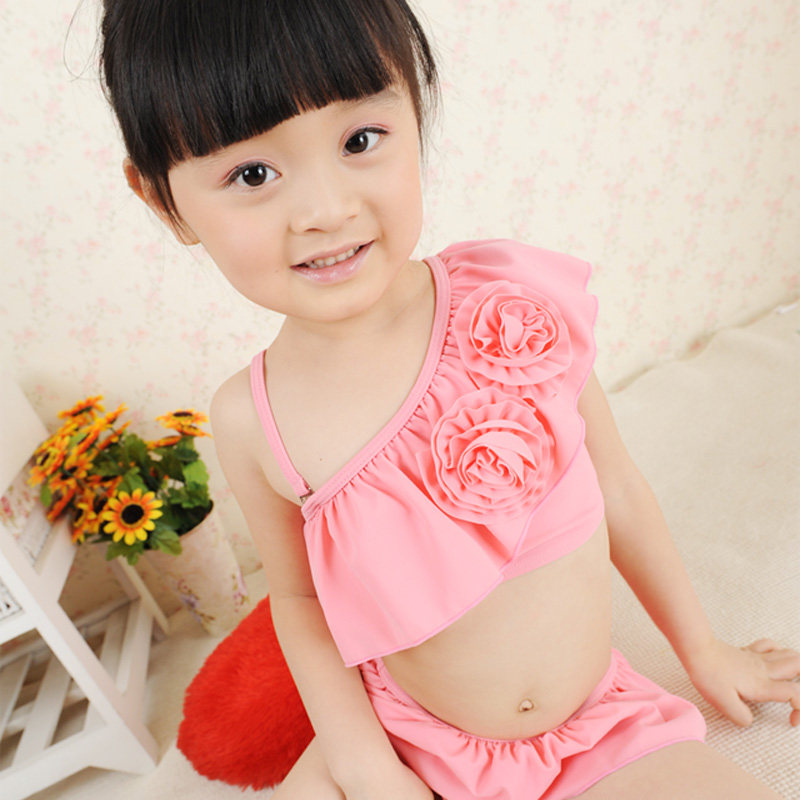 儿童泳衣 女孩连体分体可爱公主裙式宝宝小中大童泳装 女童游泳衣