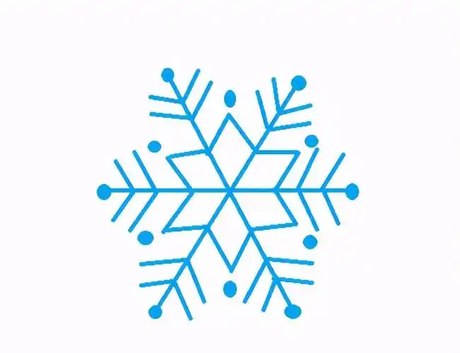 雪花怎么画简笔画(雪花简笔画一步一步)