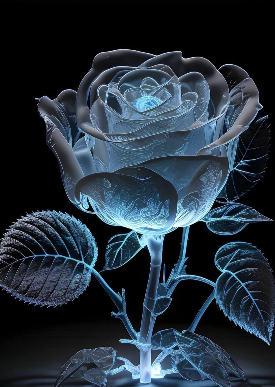 碎冰蓝玫瑰 - 堆糖,美图壁纸兴趣社区