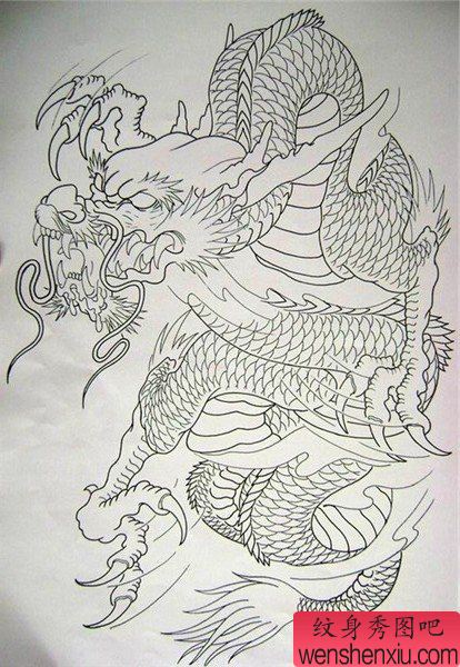 过肩龙纹身图案_过肩龙纹身图片_披肩龙纹身图案大全_第7页 - 纹身秀