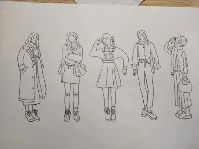 简笔画全身人物