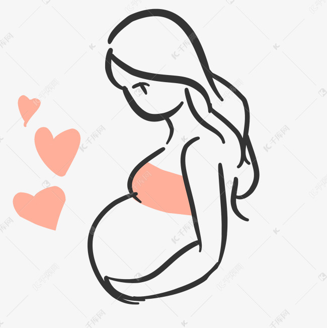 卡通孕妇图片