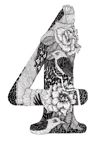 唯美 个性 壁纸 小清新 插画 封面 黑白线描