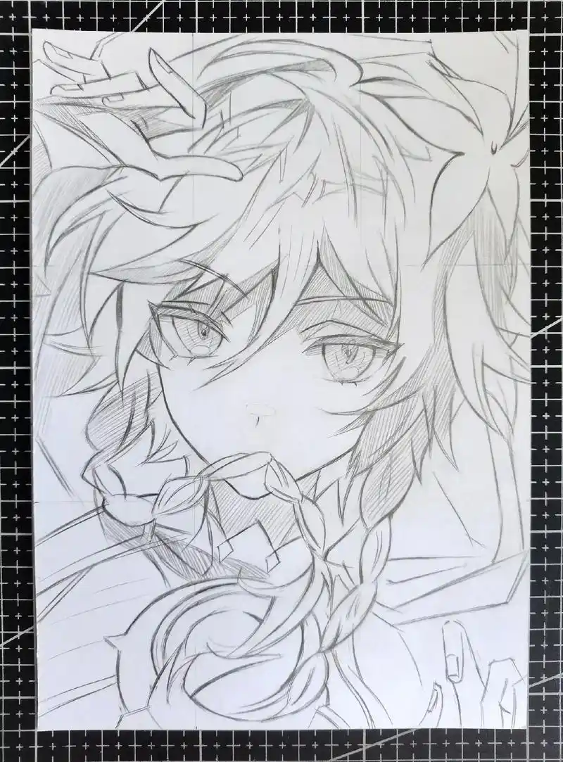 风神巴巴托斯#手绘 #马克笔 #原神 @贤王95闪【time - 抖音