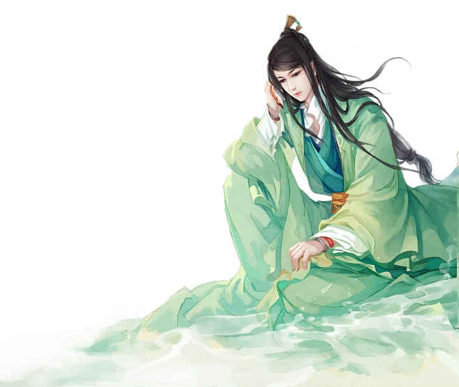 君心此夜从落花风飞絮转采于2016-01-29 00:30:31绿衫公子_l2古风插图