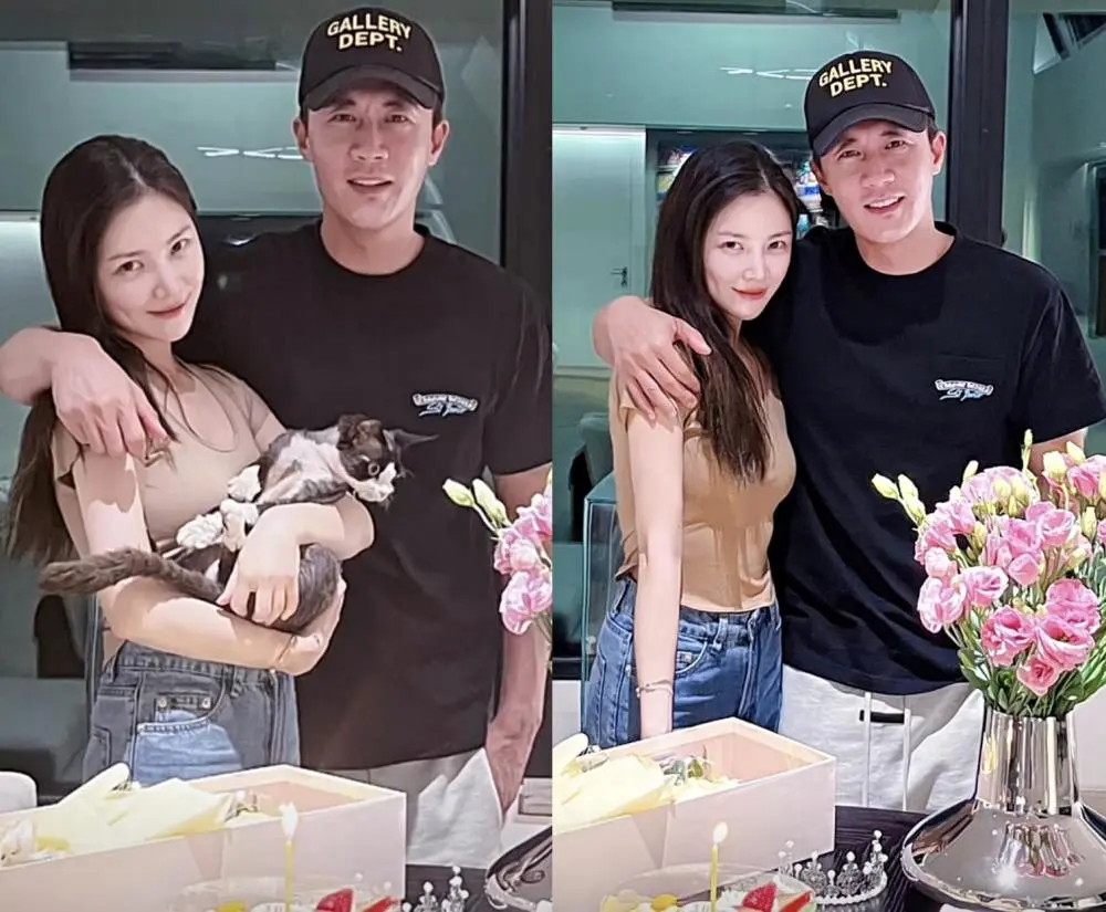 王灿凌晨为丈夫庆生,被杜淳深情拥吻,夫妻俩生日只相差一天_腾讯新闻