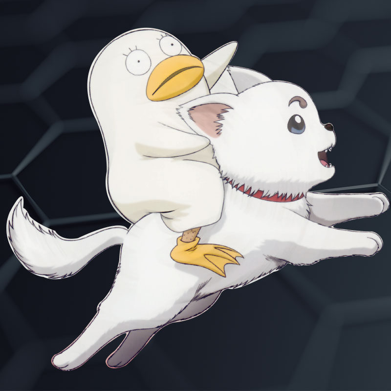 kook 银魂伊丽莎白定春车贴 贴画装饰卡通动漫划痕遮挡汽车贴纸