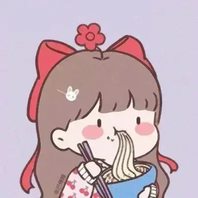 动漫吃货专属头像女,高清超可爱张嘴吃东西动漫头像女生图片_女生动漫
