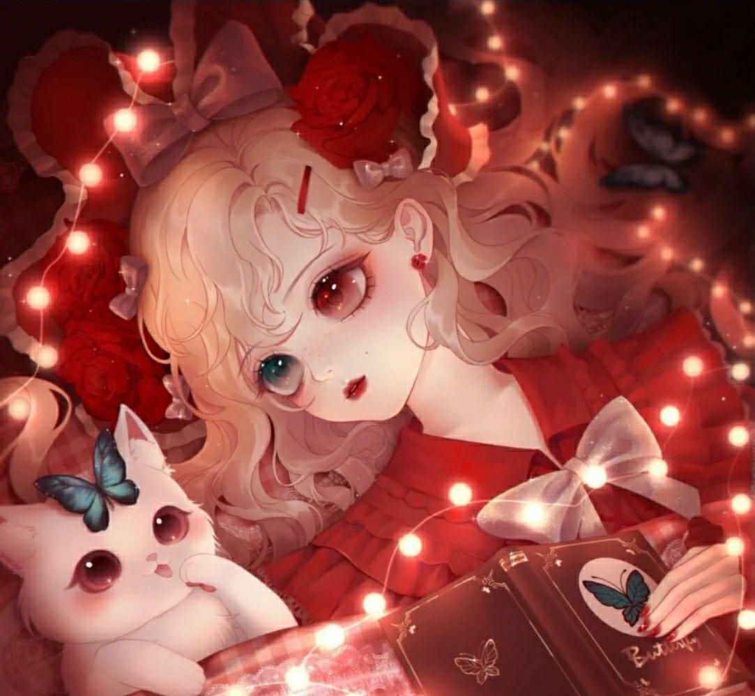 女生红色系头像# 仙气十足～稀有头像,动漫