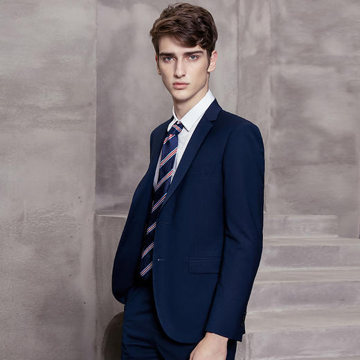 圣得西西服套装职业正装修身商务休闲新郎婚礼结婚礼服西装男套装