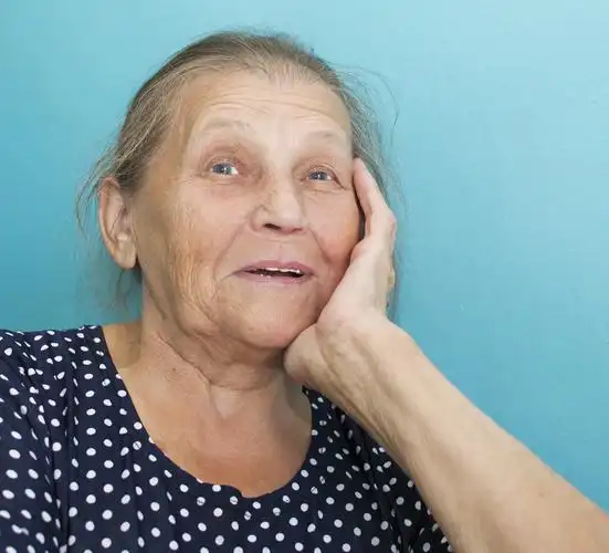 头像,老人,高兴,老太太,头部