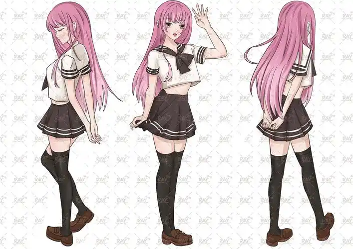 原创人物三视图设计|动漫|其他动漫|ray姐姐 - 原创作品 - 站酷