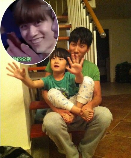 张亮妻子张亮和儿子张悦轩