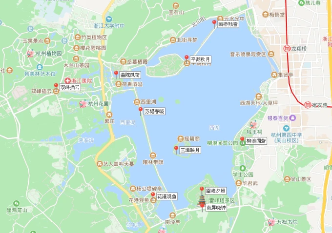 如何在一天内游玩"西湖十景"