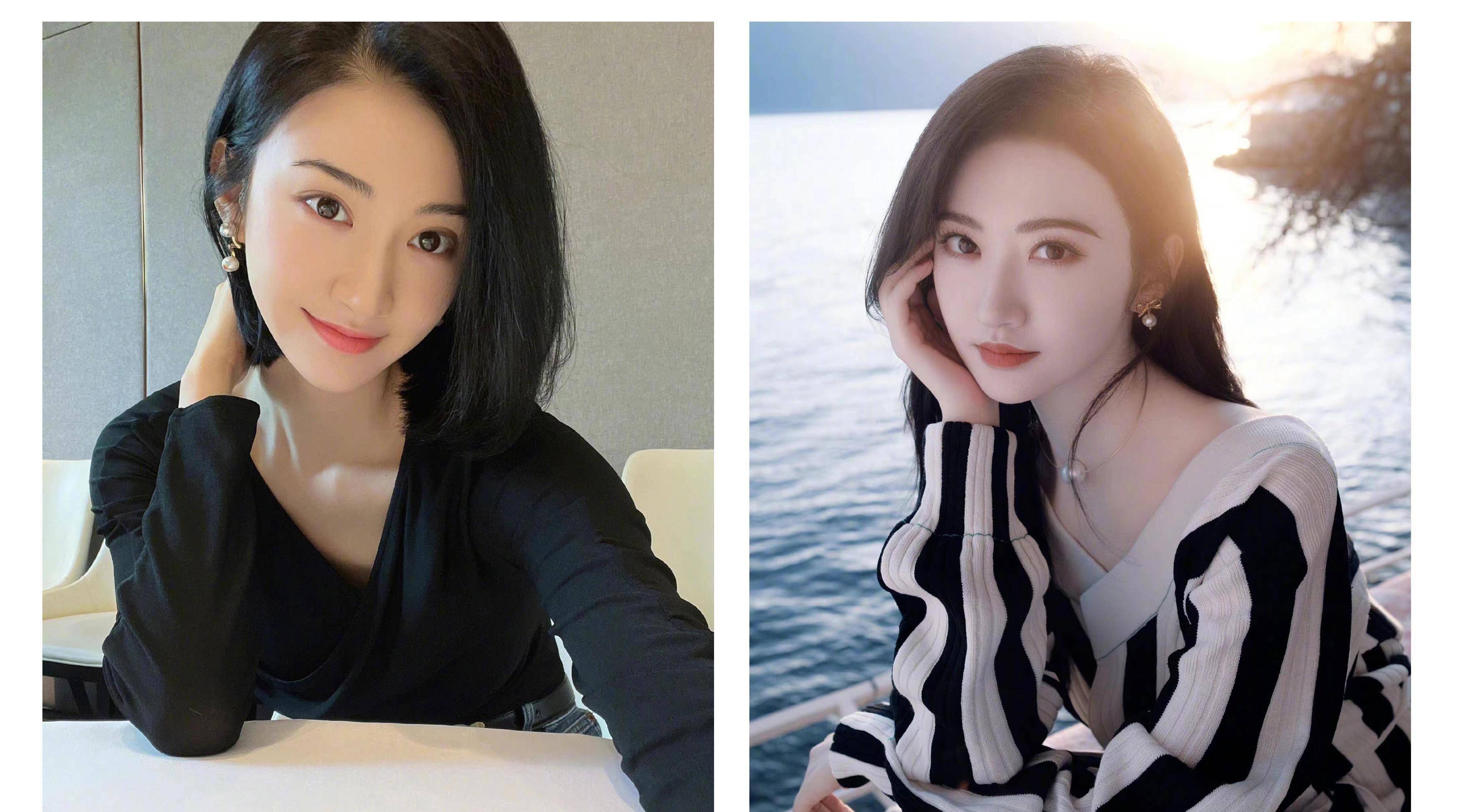 景甜的短发好显气质!