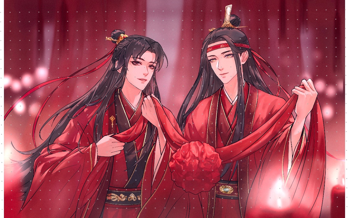 忘羡大婚~绘画过程