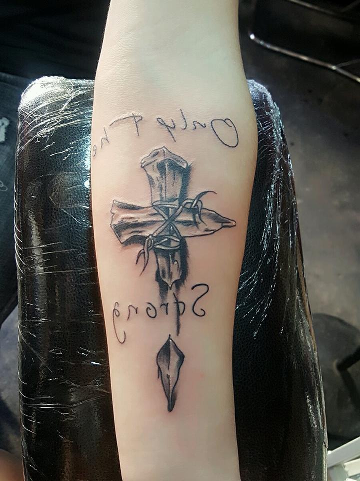 十字架_纹身图案手稿图片_李志磊的纹身作品集
