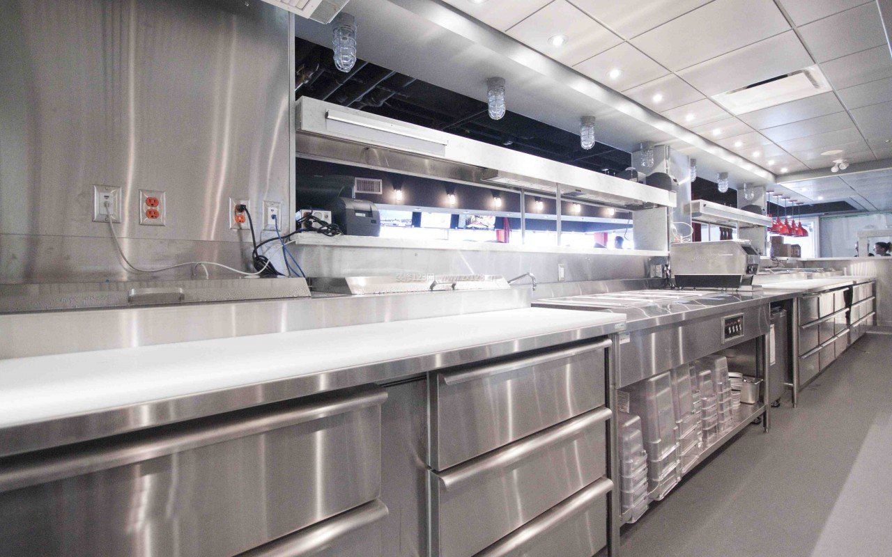 时尚装修现代餐馆厨房效果图