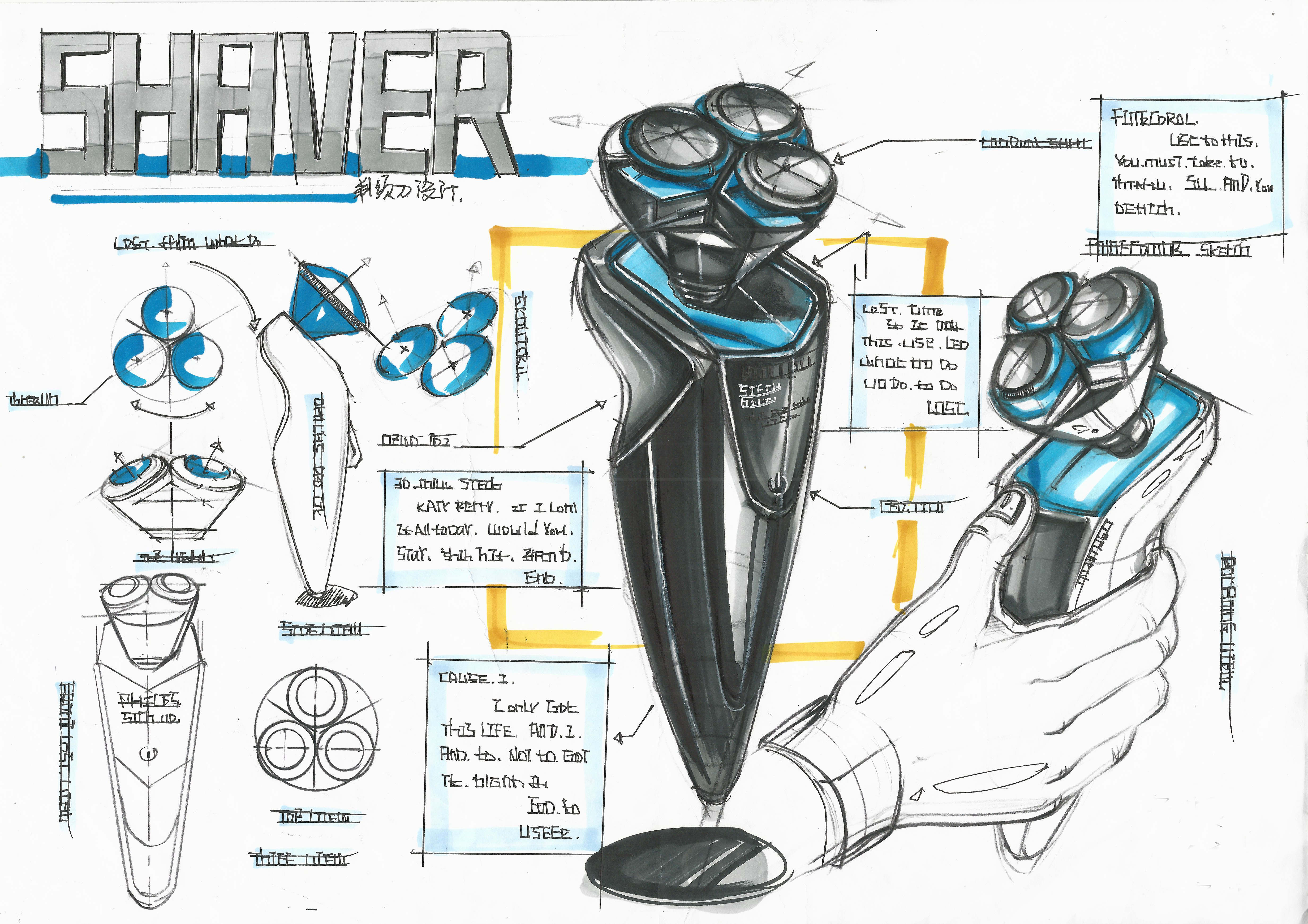 工业设计考研手绘版面