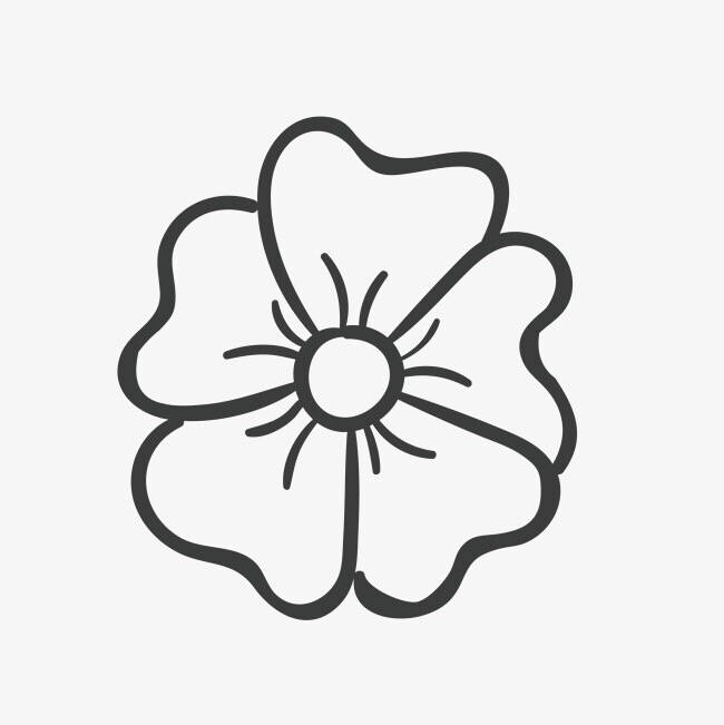 黑白线条,简笔画,简约