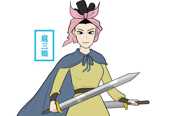 这兄妹俩皆武艺高强,尤其是扈三娘,善使两口日月双刀,被扑天雕李应赞