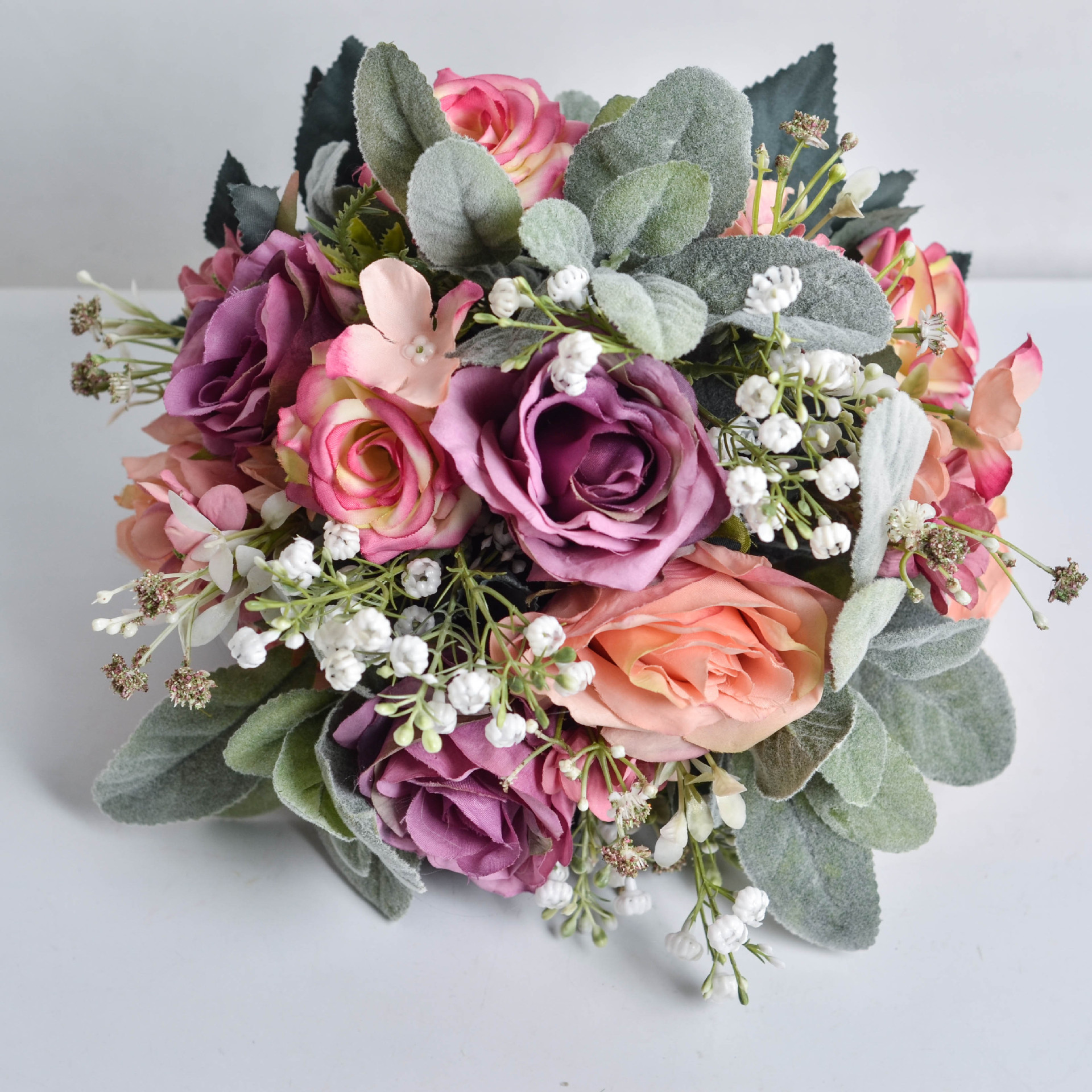 欧美户外风格ins仿真花 婚庆婚礼用品创意花束新娘手捧花拍摄道具