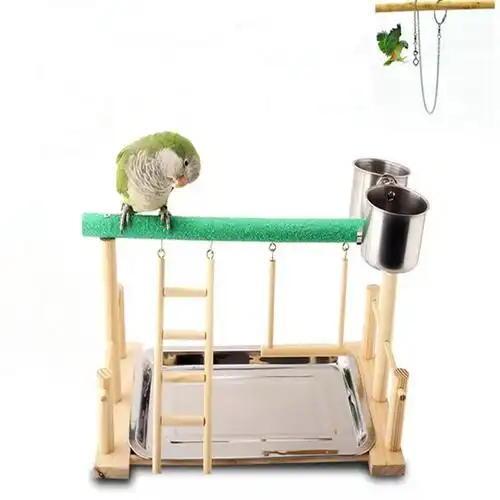 用品小鸟鹦鹉站架台手养站棍杠八个鹩哥养鸟玩具鸟