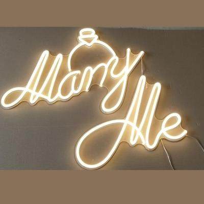 霓虹灯发光字母happybirthday生日快乐marryme婚庆广告牌