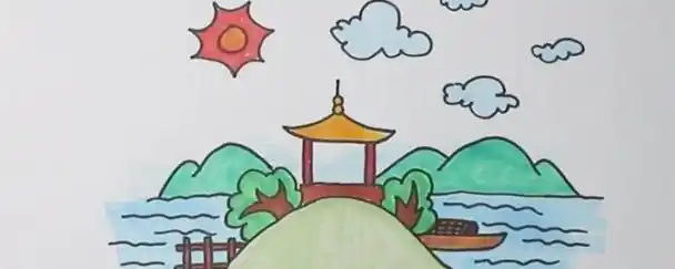 公园怎么画 公园简笔画教程 - 新知分享