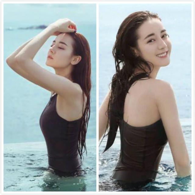 看了关晓彤的泳衣照,再看宋祖儿的,网友:还是热巴的最漂亮_泳装