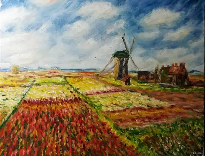 莫奈郁金香,高卫, 2017年布面油画 | 衍艺圈 - topart.