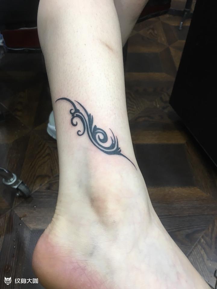 脚踝图腾_纹身图案手稿图片_老杨的纹身作品集