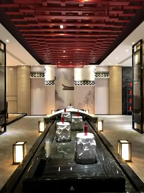 现代中式l白酒文化展厅装修设计