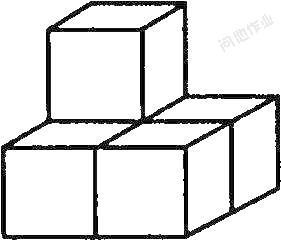 3个正方体重叠简笔画