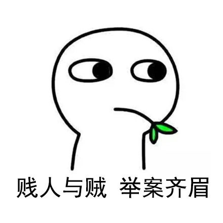 贱人与贼 举案齐眉 - 实用怼人表情包,收图怼人_怼人表情表情