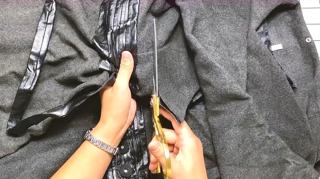 衣服过时不想穿?巧手美女这样改太漂亮了,方法简单但很实用