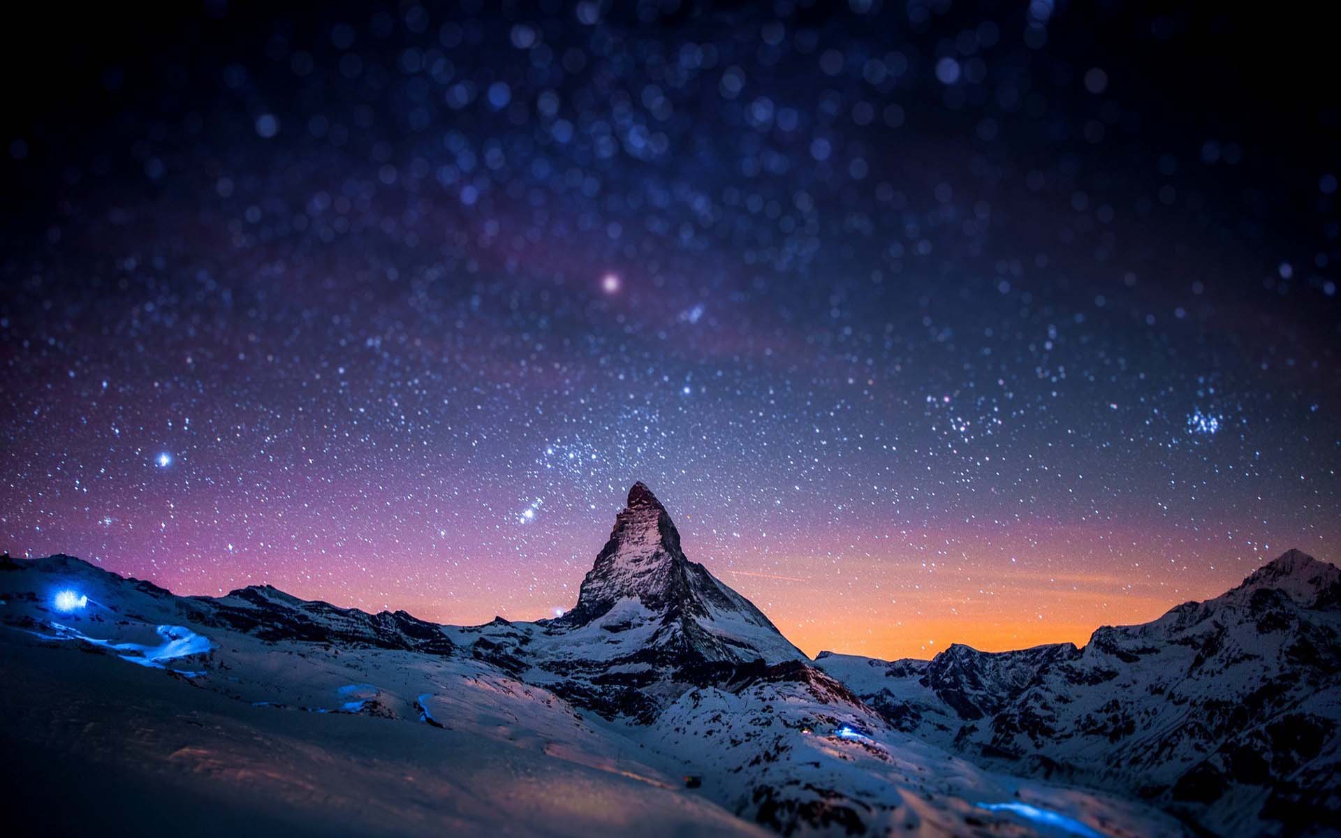 夜晚星空唯美高清图片桌面壁纸