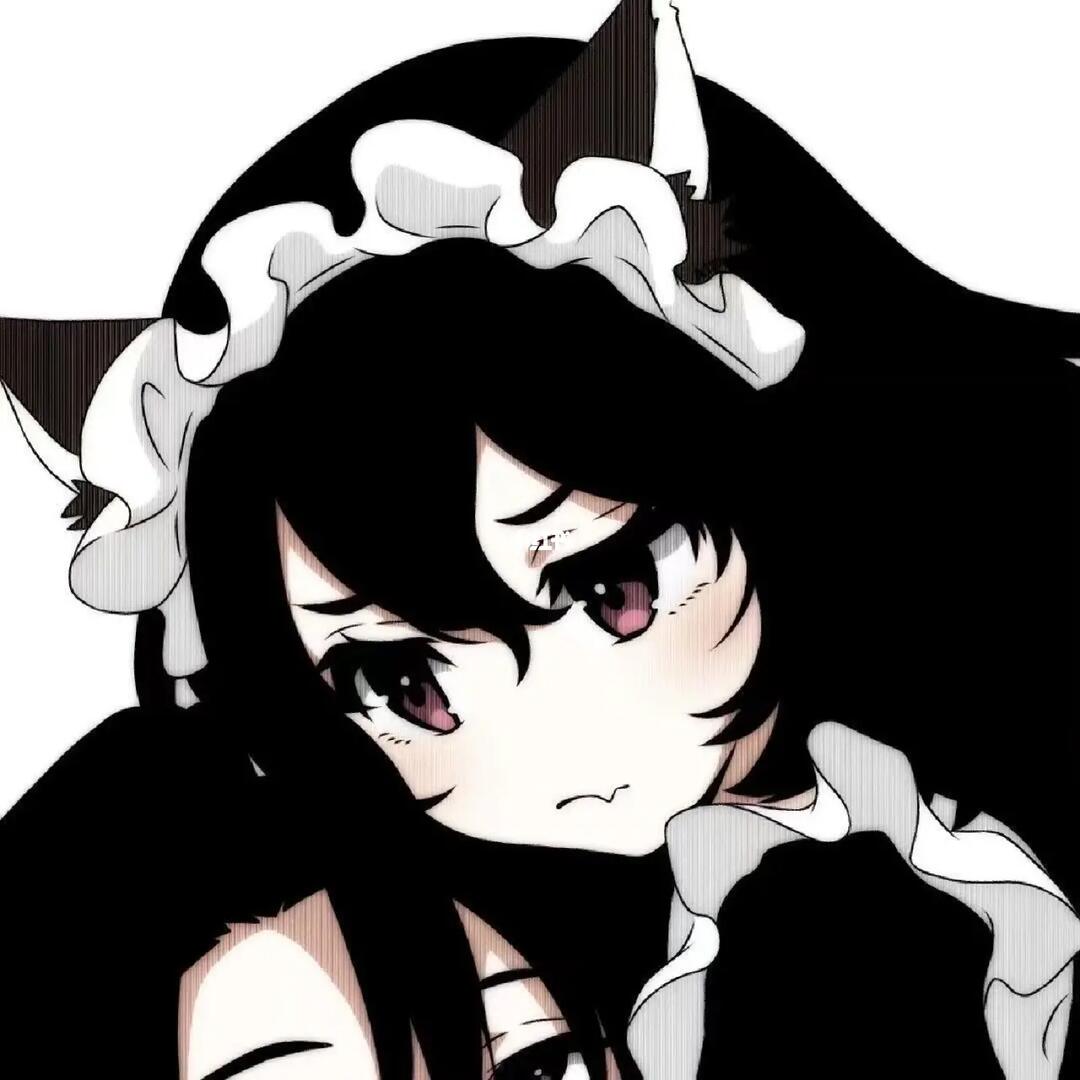 黑色系动漫情头