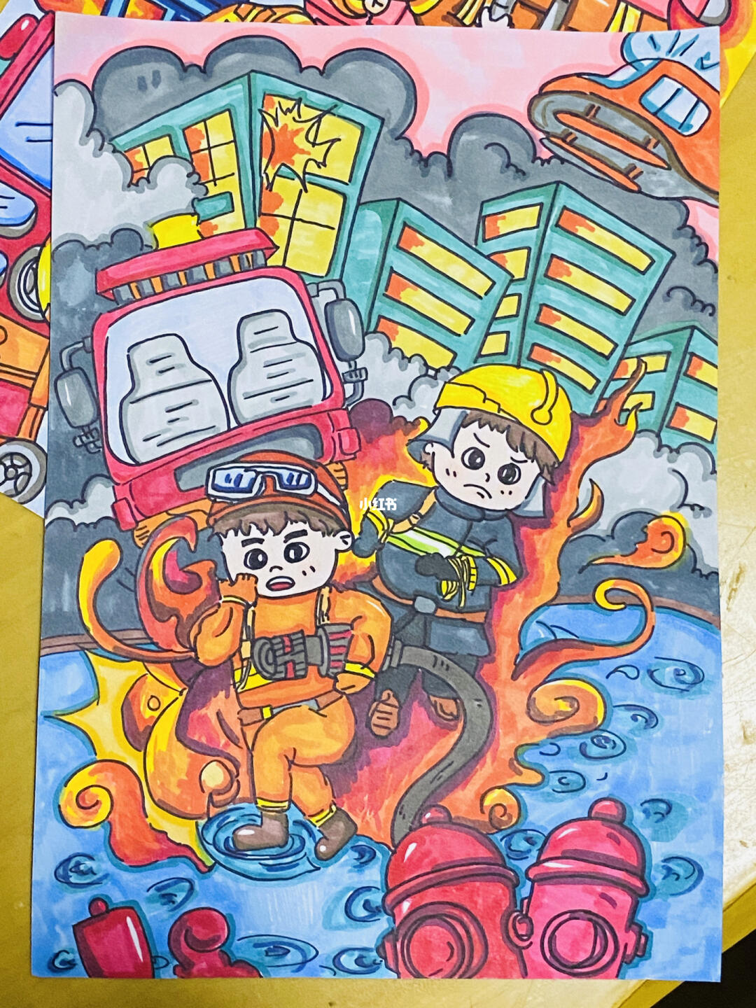 主题画消防安全2