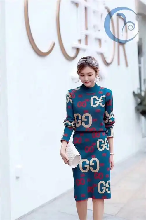 服装 名牌原单女装 gucci gucci针织气质连衣裙 美女必备 品牌: real