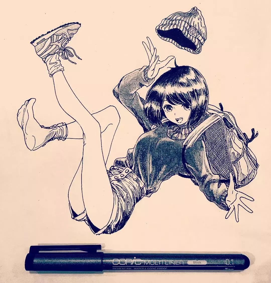 临摹完这组动漫插画,连你的速写水平都能大幅度提高了!_人物