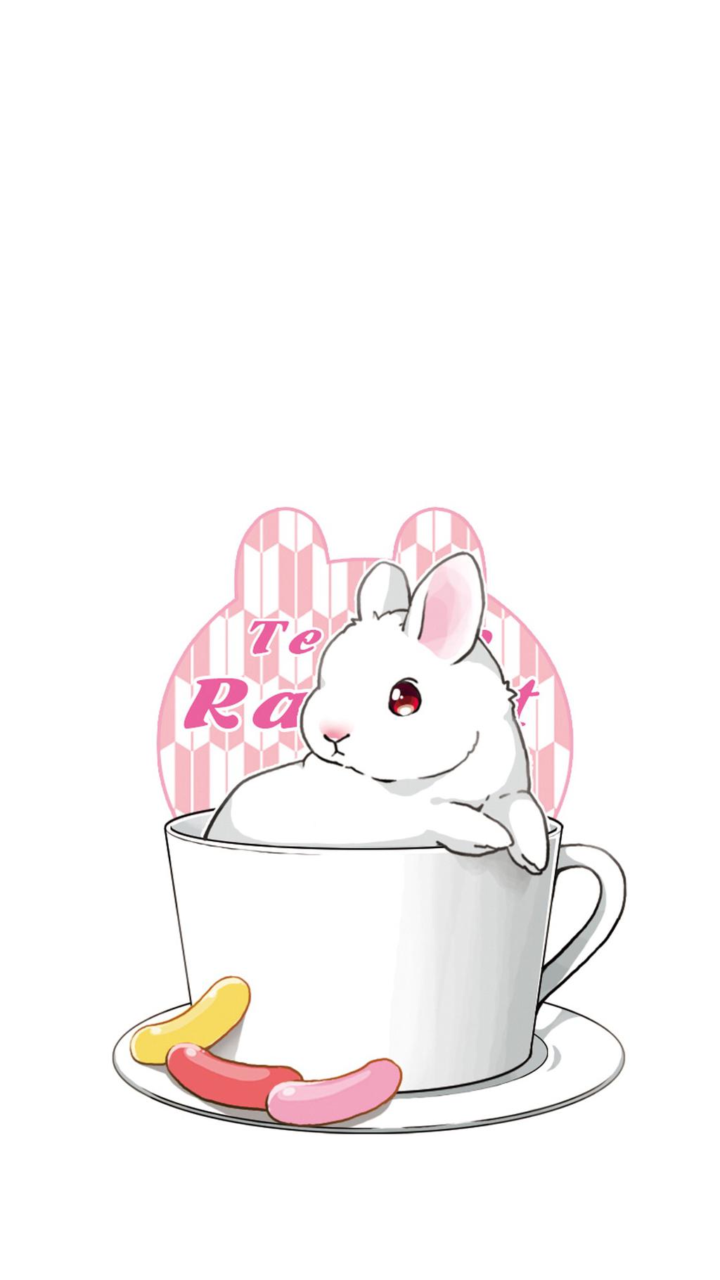 超萌可爱卡通兔子,高清图片,手机锁屏桌面-壁纸族