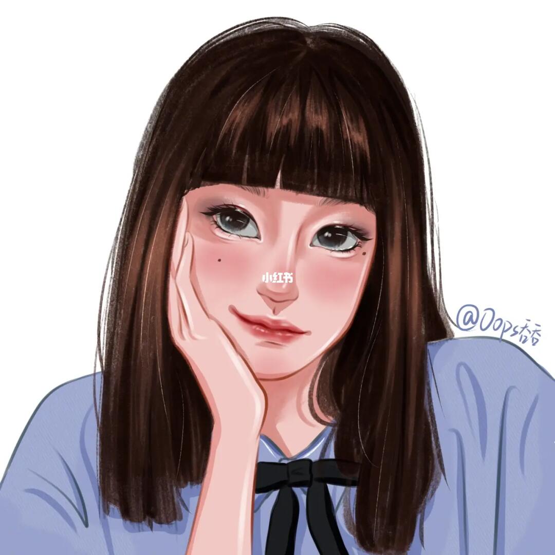 禁忌女孩娜诺手绘头像暗黑绘画步骤