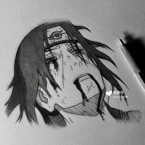 画画  #动漫  #手绘  #火影忍者  #绘画过程