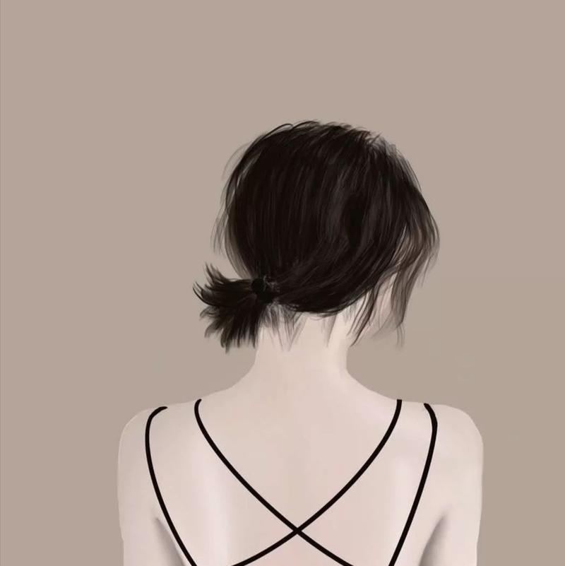 超酷小姐姐女生高清背影头像